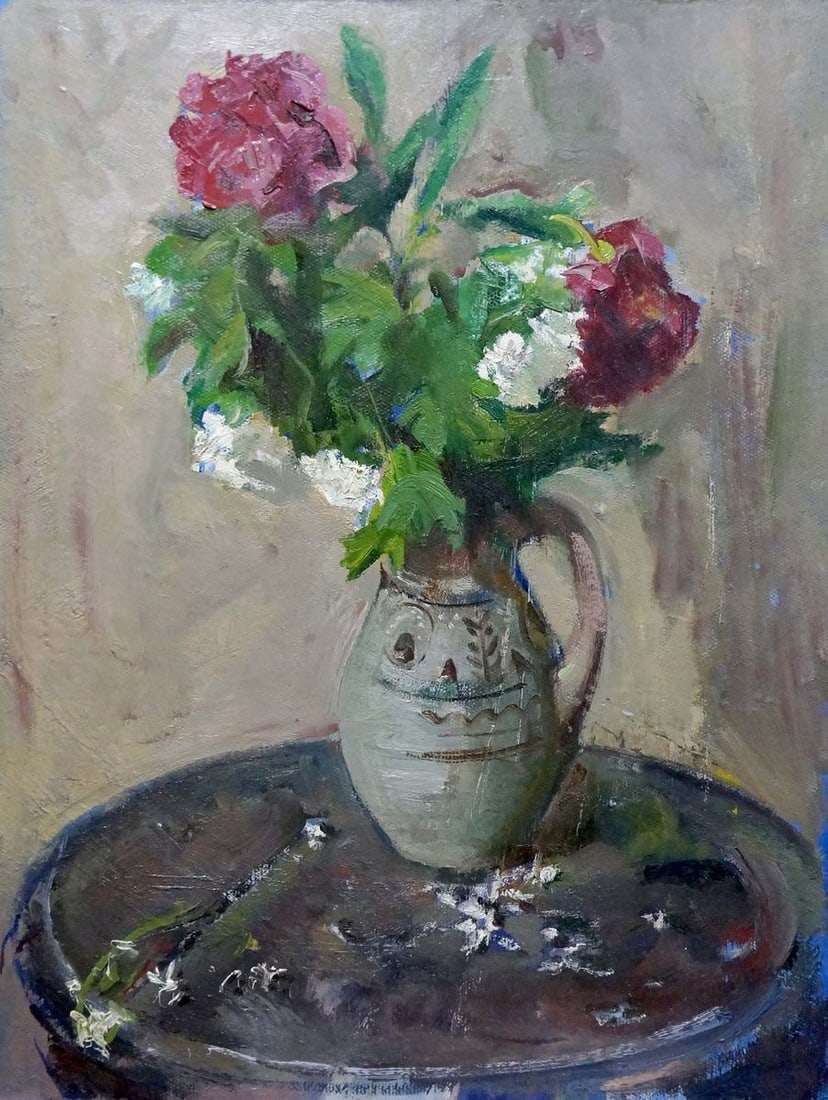 Oil painting Flowers Zatsepina Zinaida Ilyinichna (1 of 8)