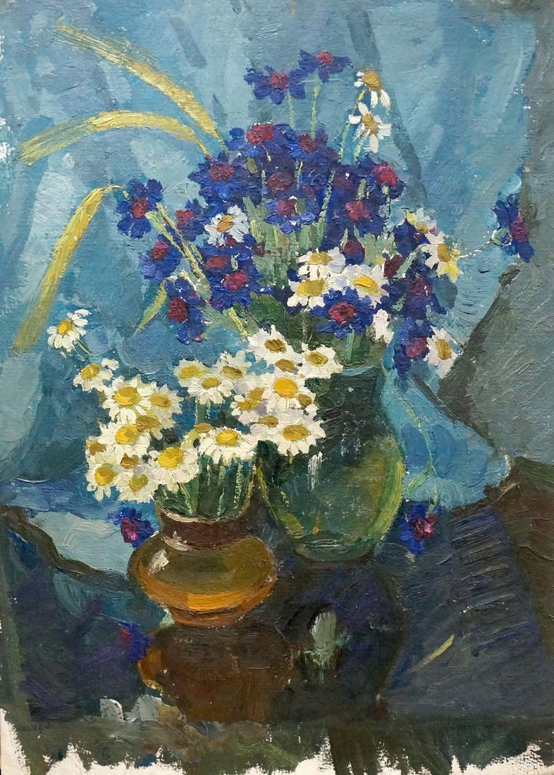 Oil painting Flowers Zinaida Mikhailovna Kovalevskaya (1 of 8)