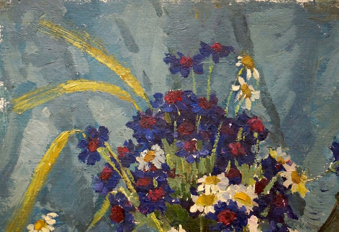 Oil painting Flowers Zinaida Mikhailovna Kovalevskaya - 4