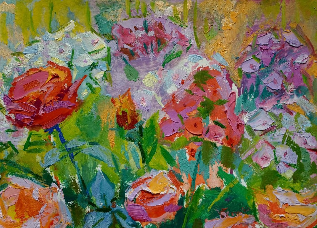 Oil painting Roses Chegodar Vasily Dmitrievich - 4