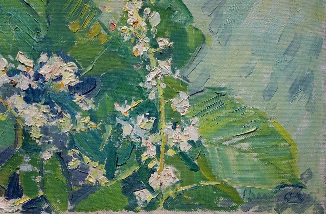 Oil painting Flowers Sevastyanov Viktor Grigorievich - 5