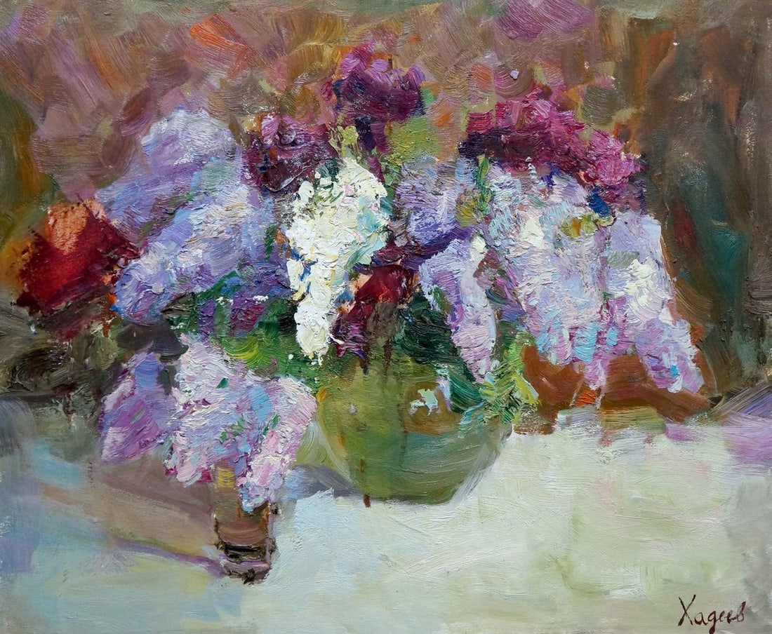 Oil painting Flowers Hadeev Valery Alexandrovich (1 of 8)