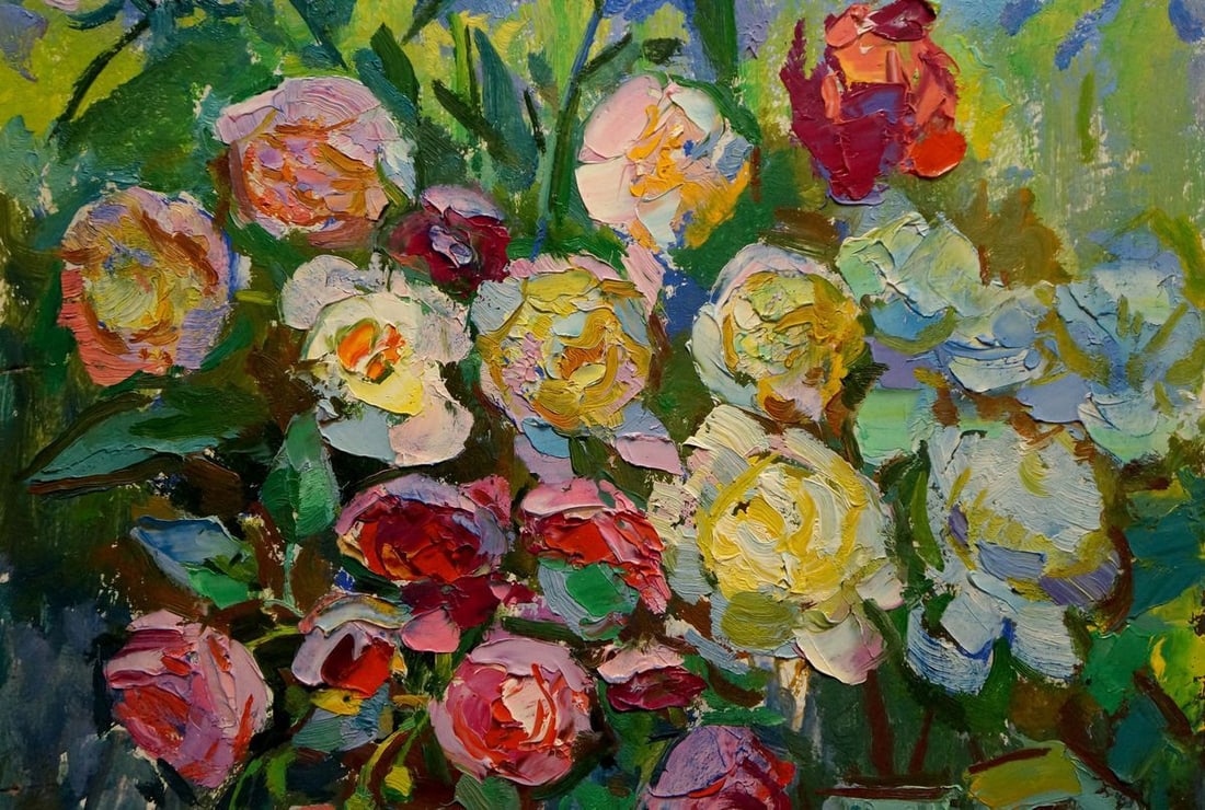 Oil painting Roses Chegodar Vasily Dmitrievich - 3
