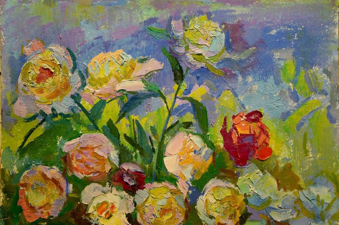 Oil painting Roses Chegodar Vasily Dmitrievich - 4