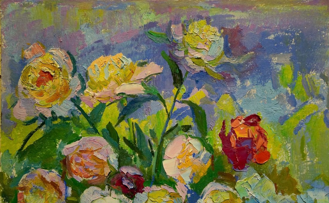 Oil painting Roses Chegodar Vasily Dmitrievich - 5