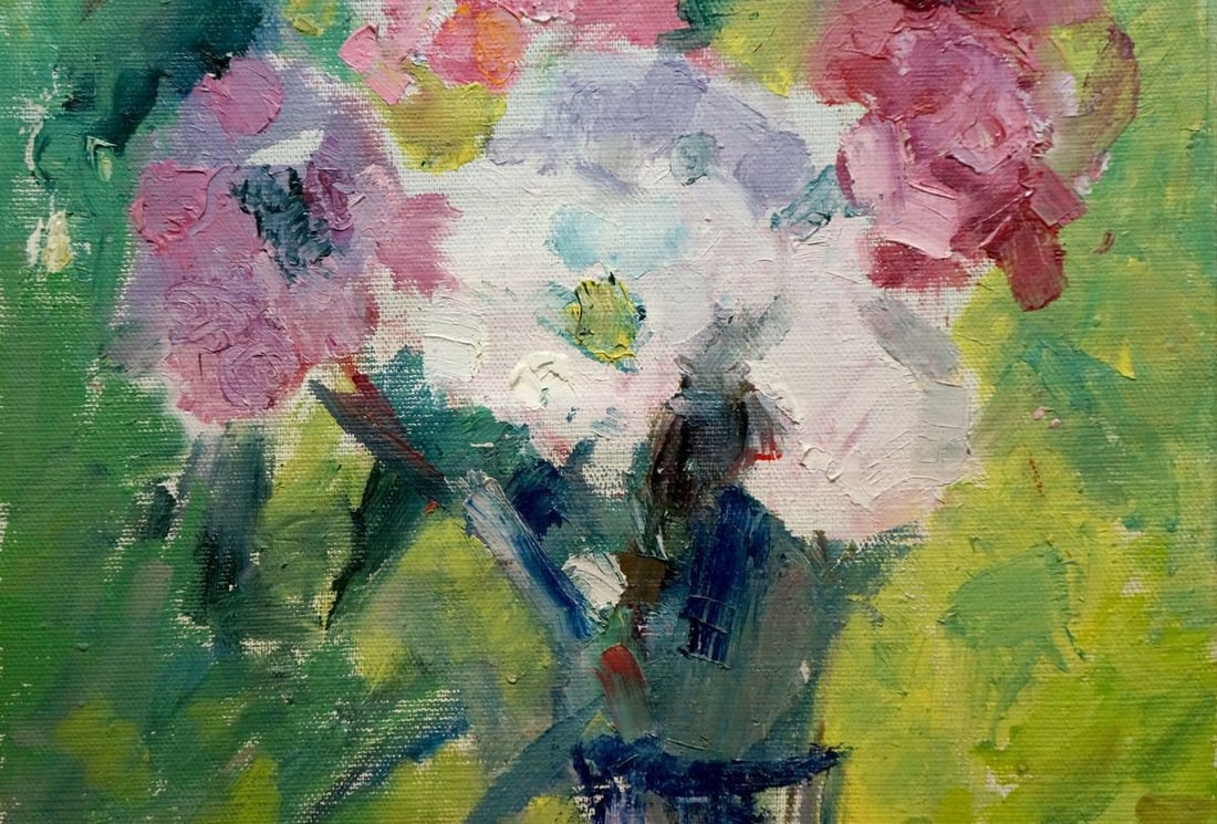 Oil painting Autumn bouquet of flowers Dovgalevskaya Vera Veniaminovna - 4