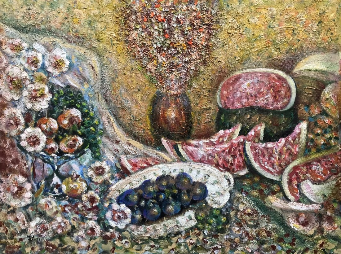 Oil painting Still life with watermelon Shapoval Ivan Leontyevich (1 of 12)