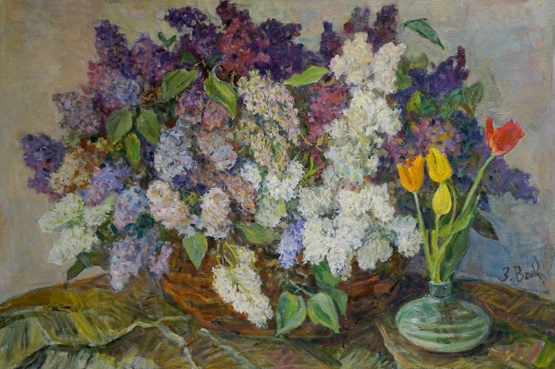 Oil painting Flowers Volkovinskaya Zinaida Vladimirovna (1 of 8)