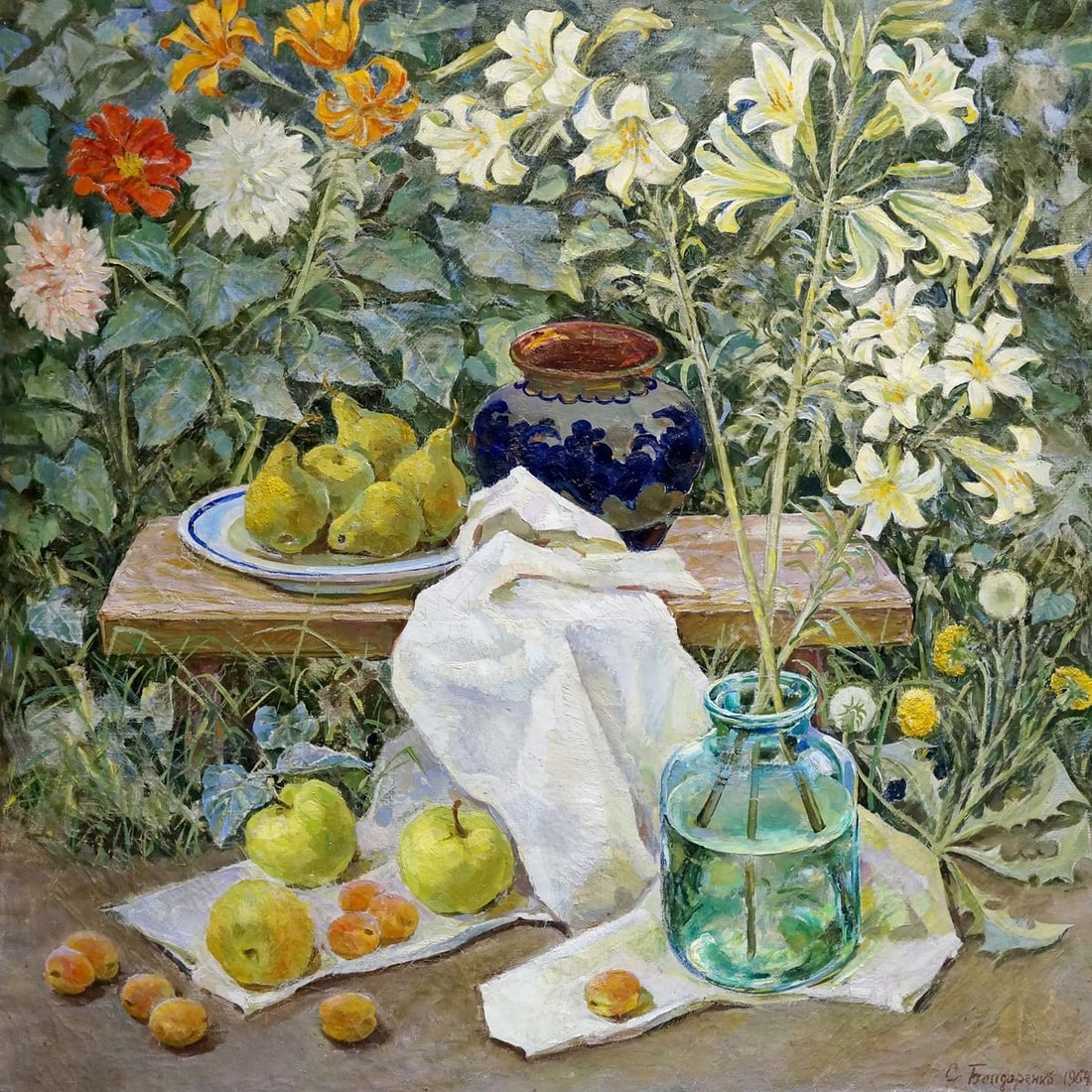 Oil painting Fruit bench Bondarenko Svetlana Vladimirovna (1 of 8)