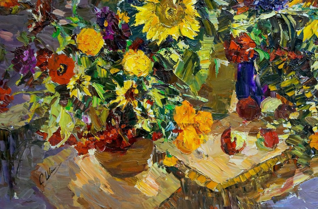 Oil painting Sunflowers Shapovalov Sergey Gavrilovich - 2