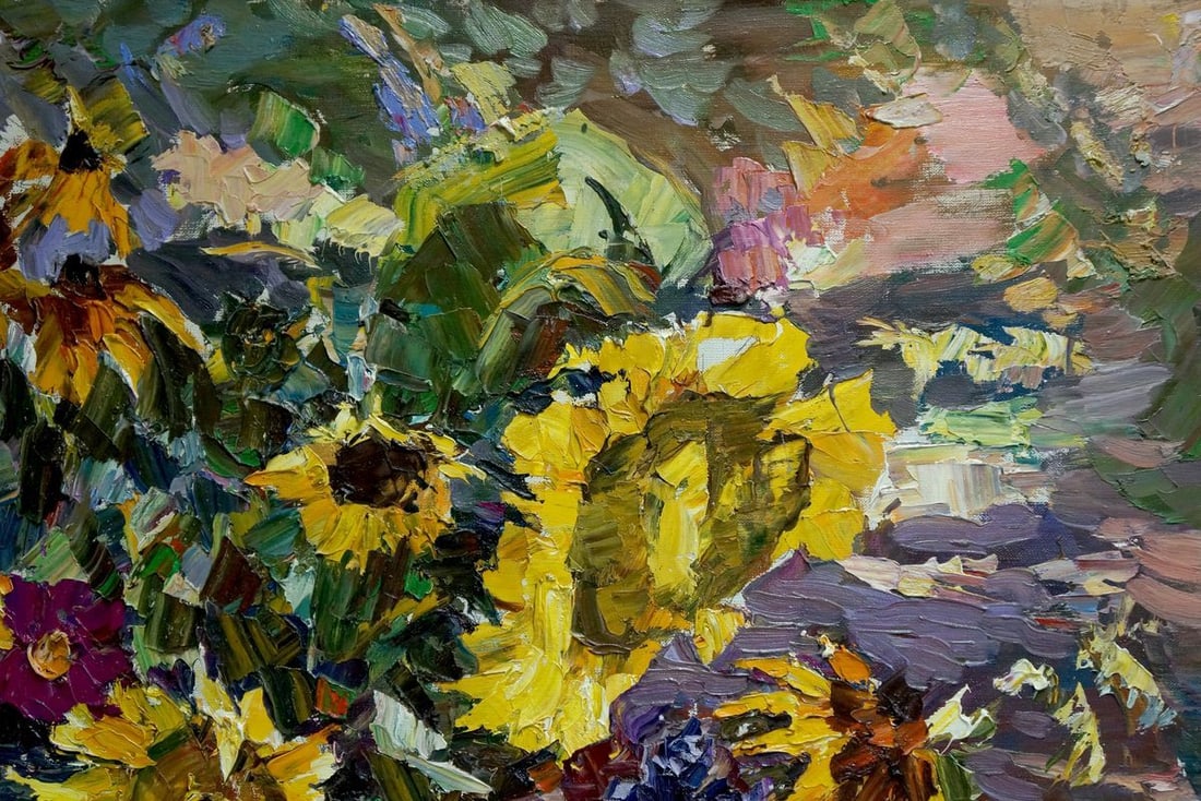 Oil painting Sunflowers Shapovalov Sergey Gavrilovich - 4