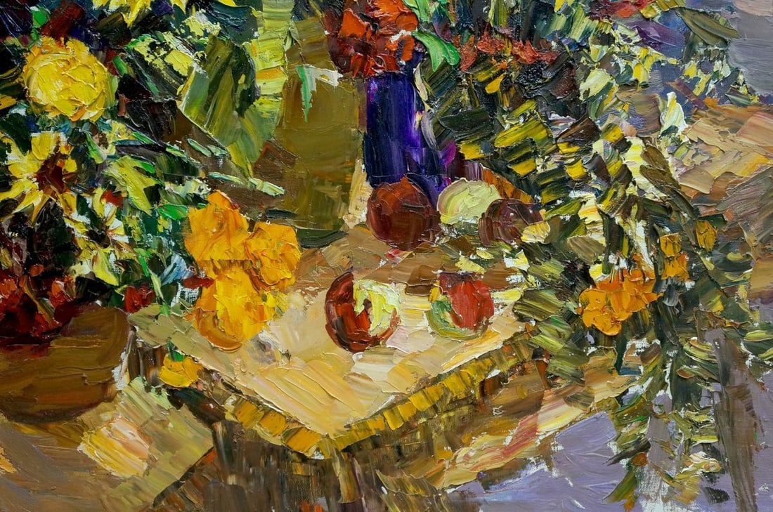Oil painting Sunflowers Shapovalov Sergey Gavrilovich - 5