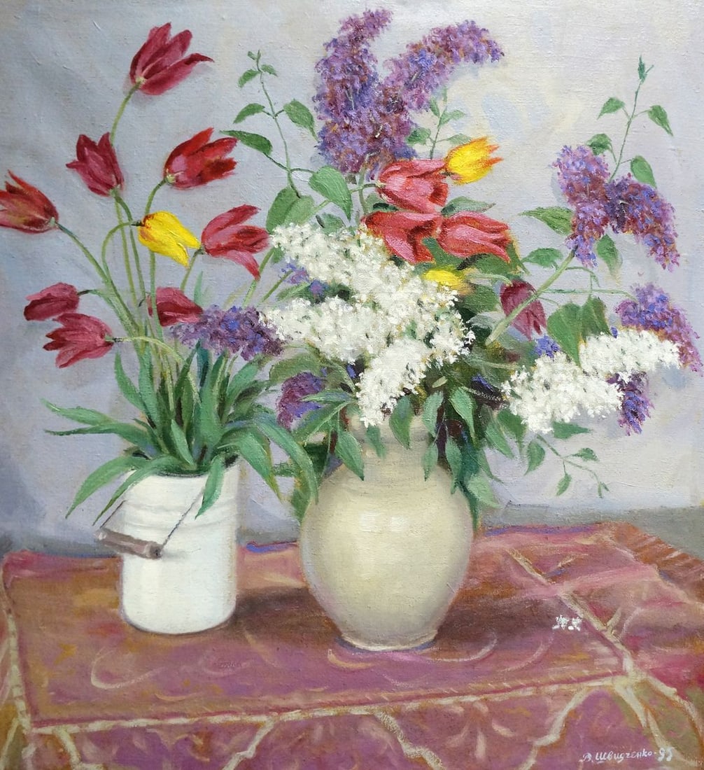 Oil painting Autumn flowers V. Shvidchenko (1 of 8)