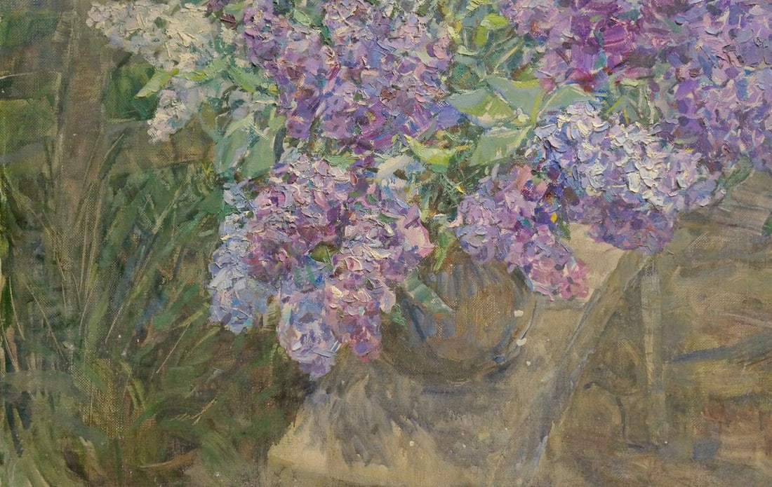 Oil painting Lilacs Dragomirova Nina Stepanovna - 2