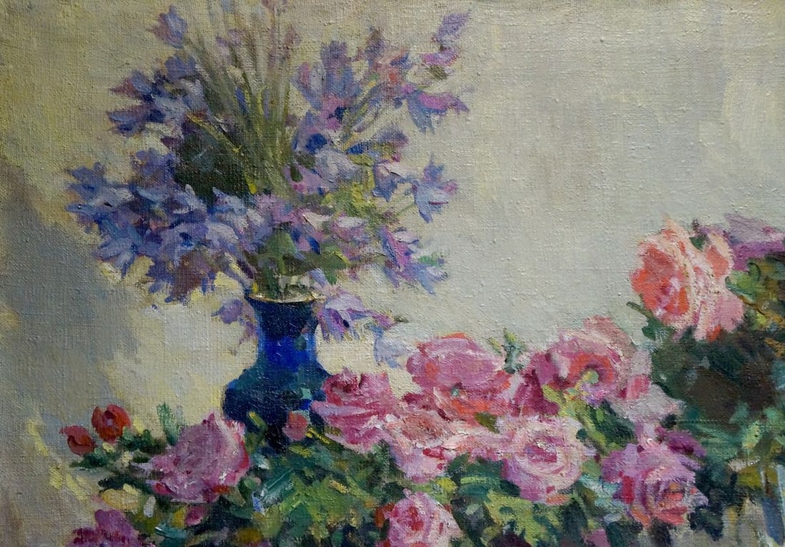 Oil painting Bouquet of roses Malinka Victor Alexandrovich - 3