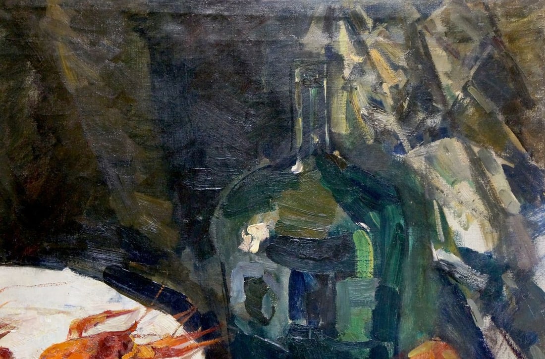 Oil painting Crayfish with beer Kerzhner Alexander Haskelevich - 4