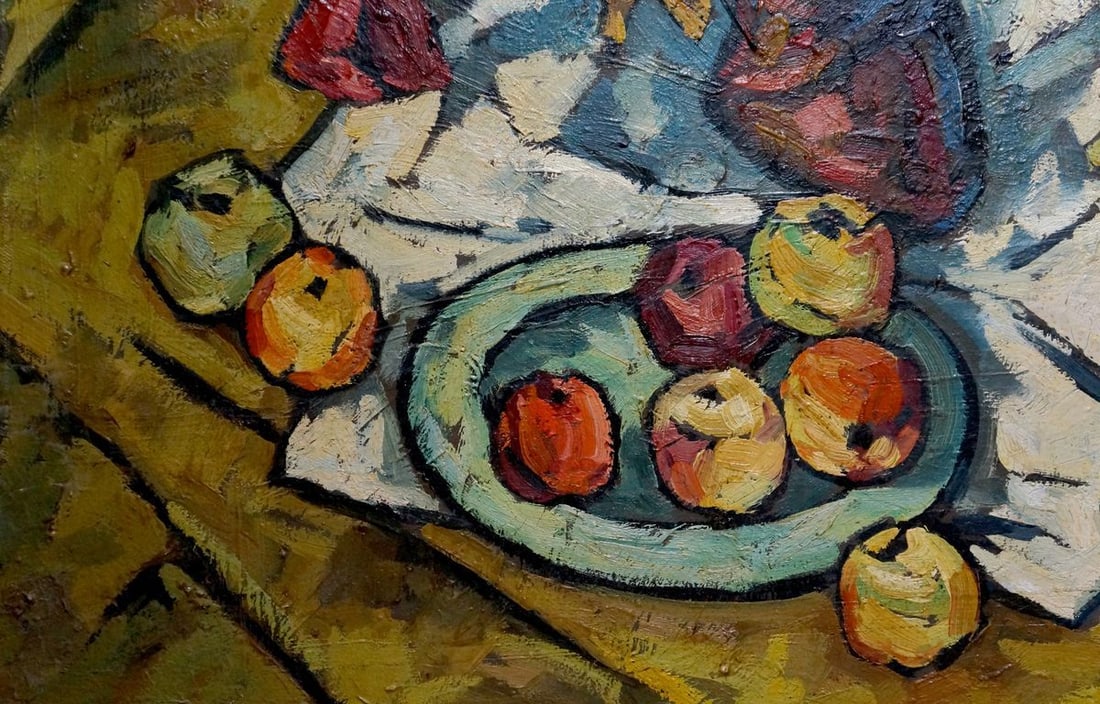 Oil painting Flowers and apples Kublik Mikhail Alekseevich - 2