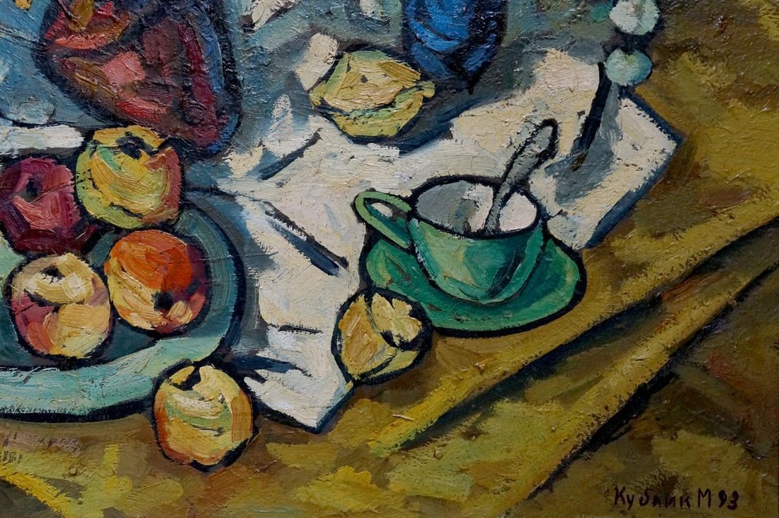 Oil painting Flowers and apples Kublik Mikhail Alekseevich - 5