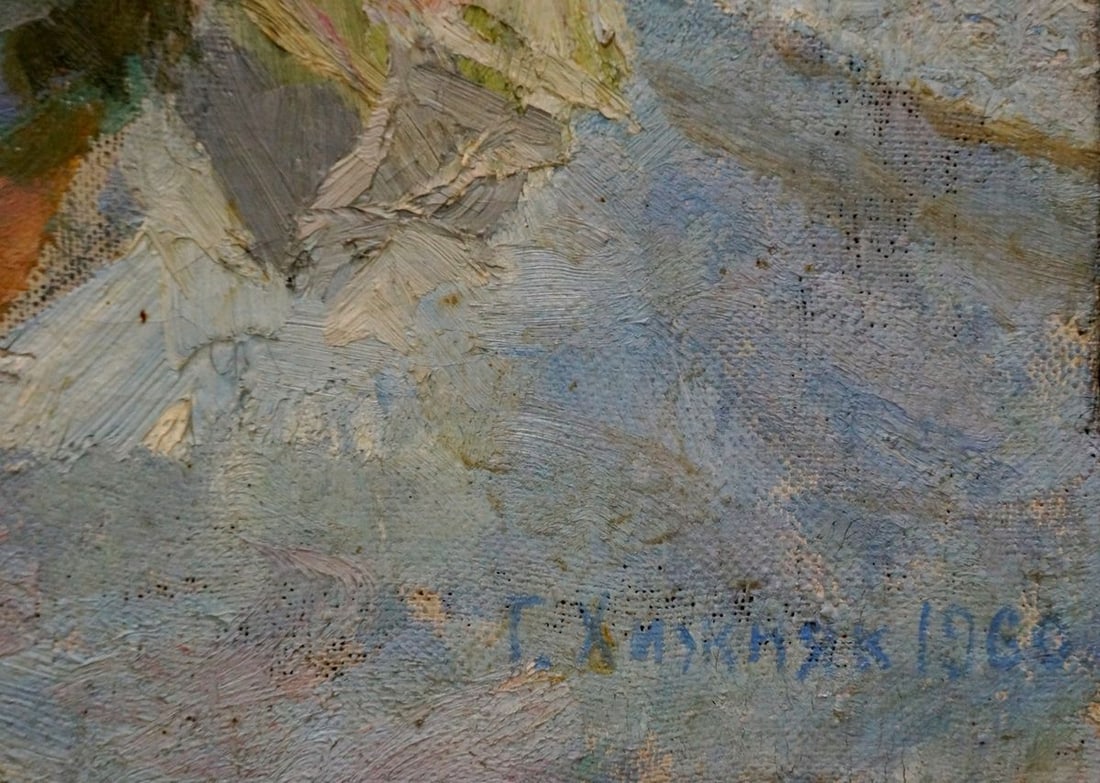 Oil painting Bouquet of roses Khizhnyak Grigory Emelyanovich - 6