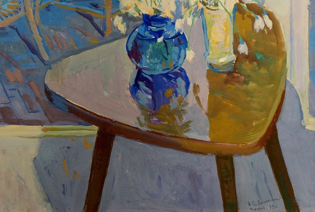 Oil painting The yard Sulimenko Petr Stepanovich - 2