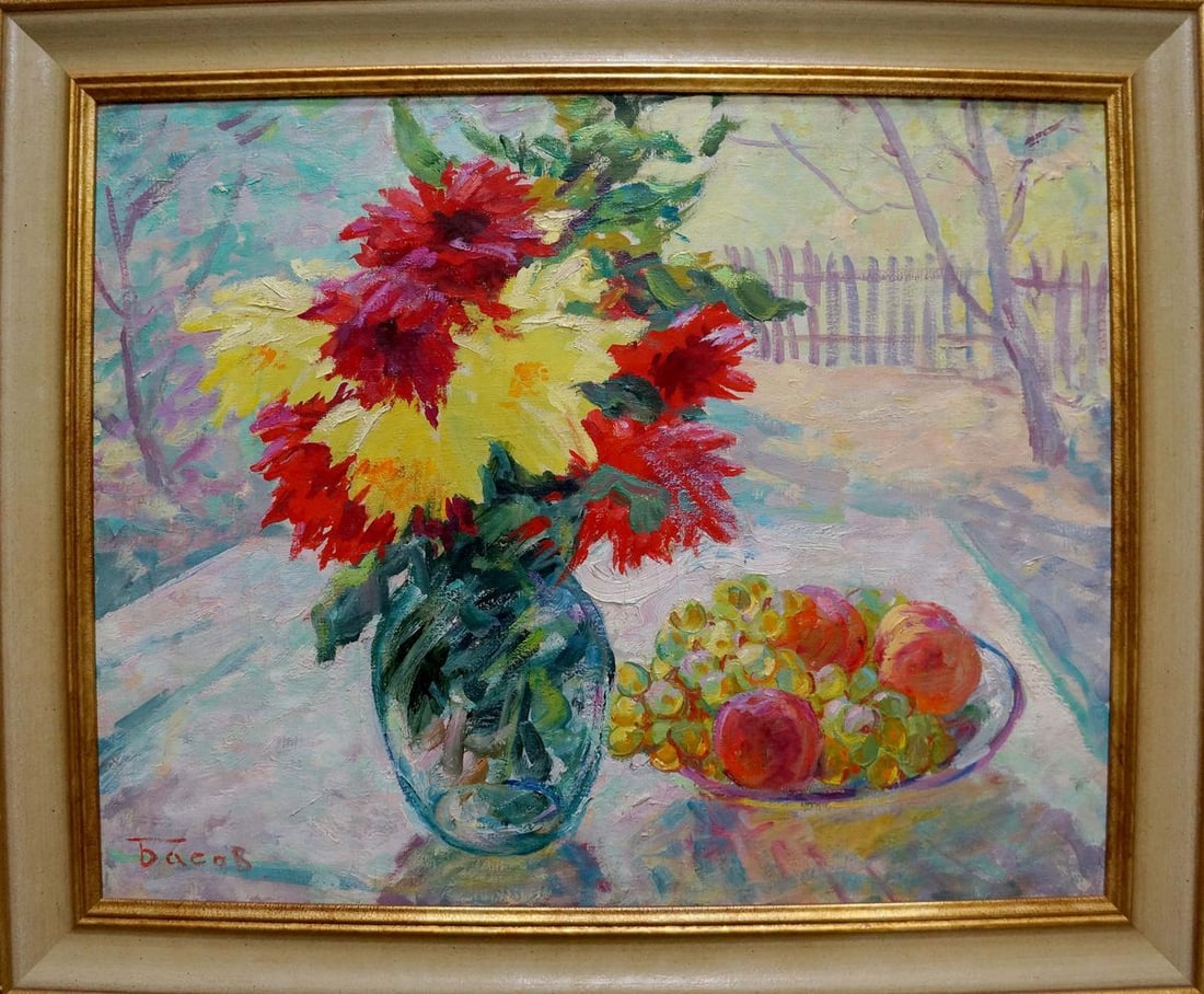 Oil painting Flowers Basov Yakov Alexandrovich (1 of 10)
