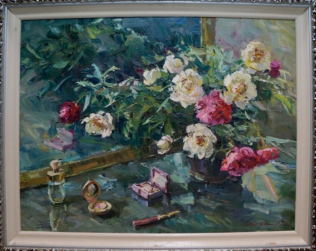 Oil painting Peonies Shapovalov Anatoly Gavrilovich (1 of 8)