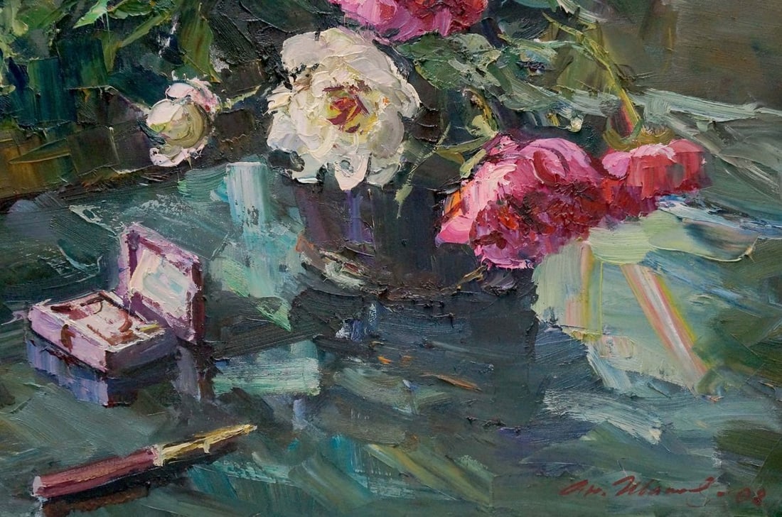 Oil painting Peonies Shapovalov Anatoly Gavrilovich - 5