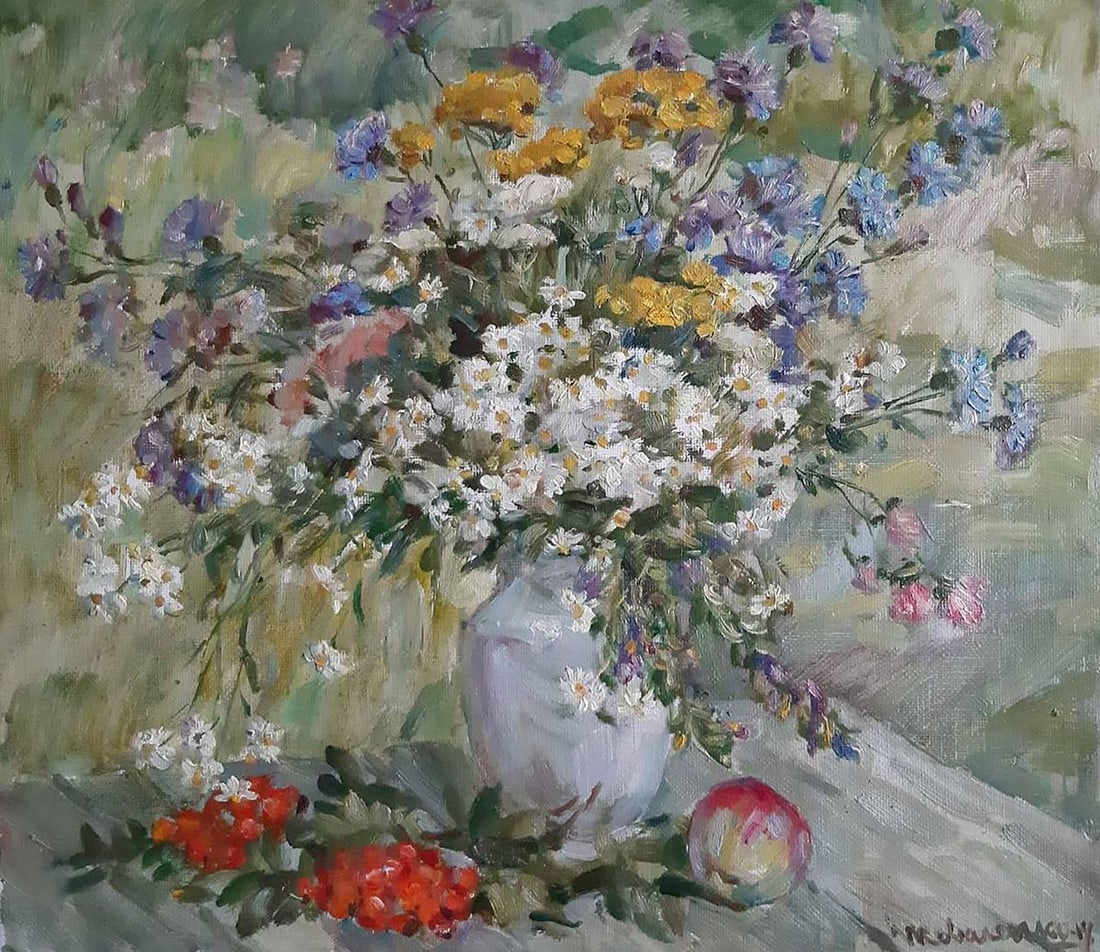 Oil painting Flowers Kovalenko Ivan Mikhailovich (1 of 5)