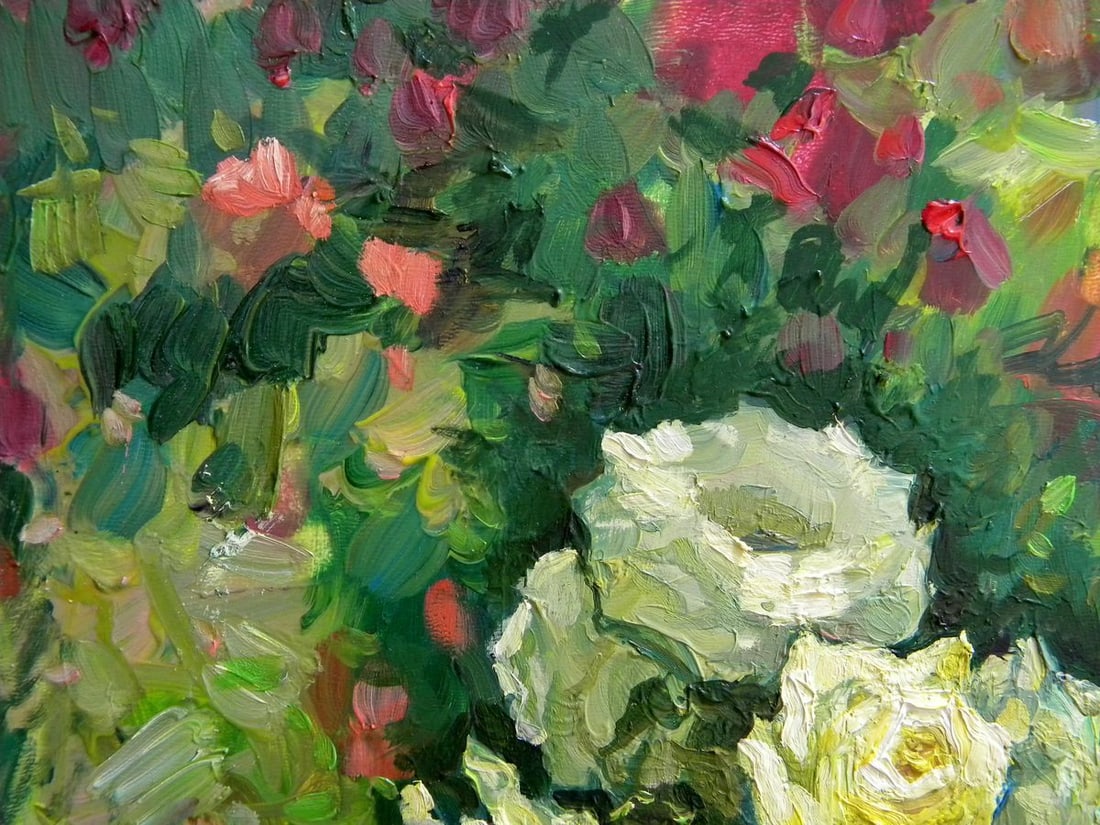 Oil painting Roses Anatoly Kymnatny - 2