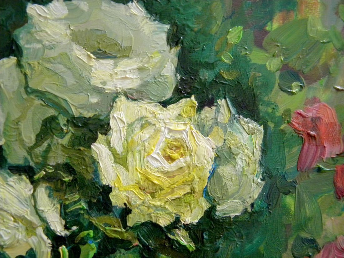 Oil painting Roses Anatoly Kymnatny - 3