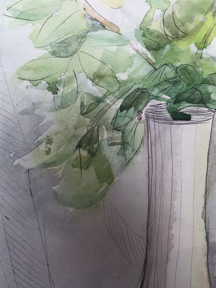 Wateroclor painting Bouquet of daisies Levenets K. G. - 7