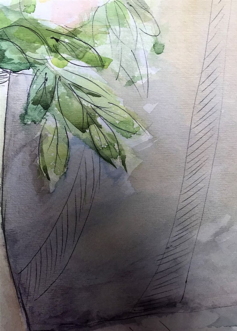 Wateroclor painting Bouquet of daisies Levenets K. G. - 9