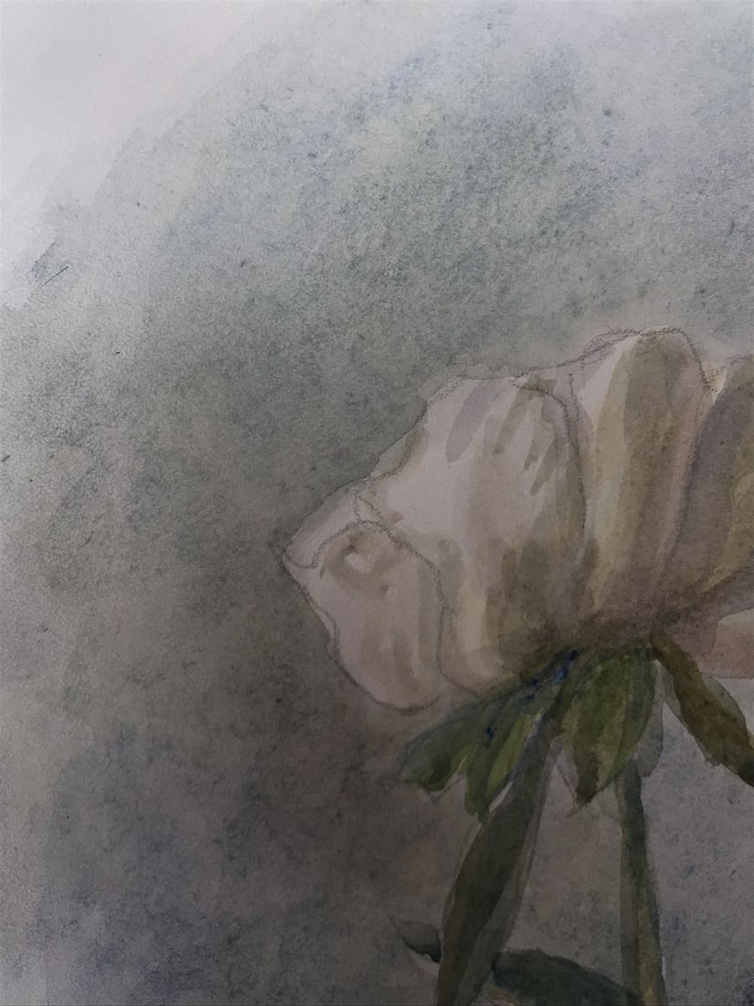 Watercolor painting Flowers bloom Wihyrovskii Victor - 4