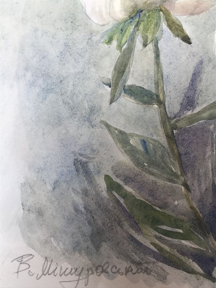 Watercolor painting Flowers bloom Wihyrovskii Victor - 5
