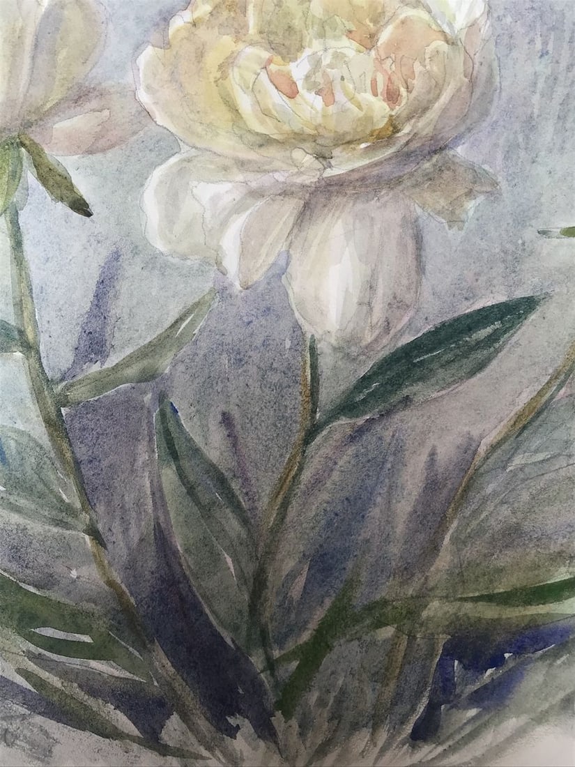 Watercolor painting Flowers bloom Wihyrovskii Victor - 7