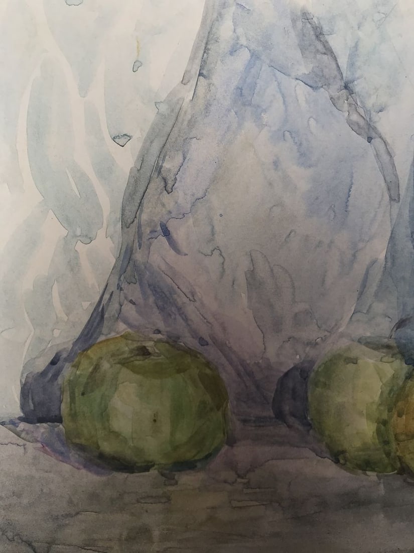 Watercolor painting A tea set Unknown artist - 5