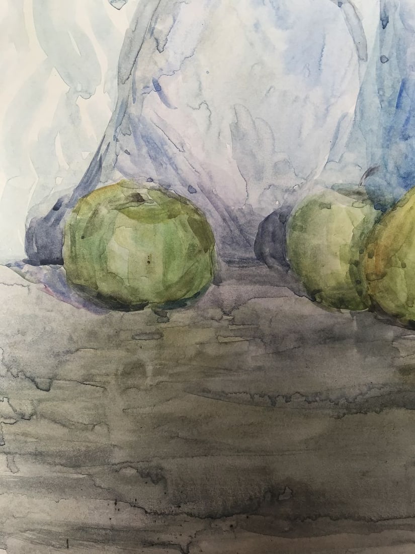 Watercolor painting A tea set Unknown artist - 6