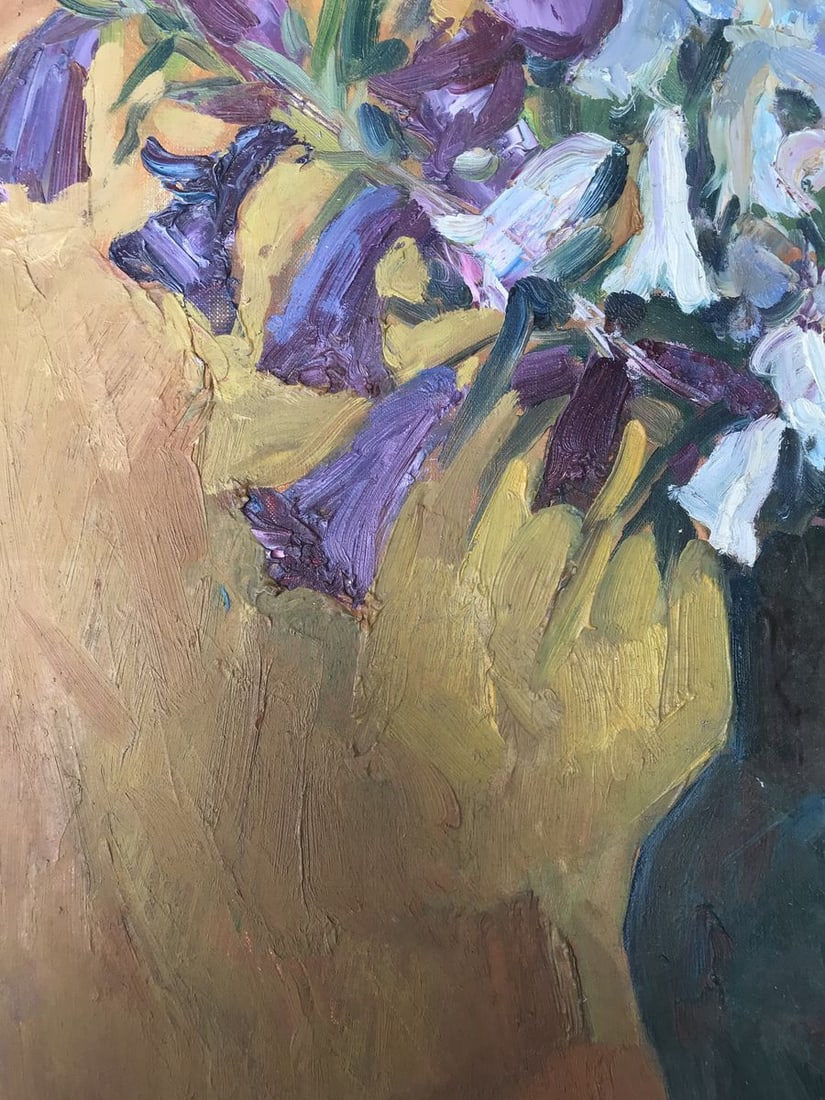 Oil painting Summer flowers Unknown artist - 10