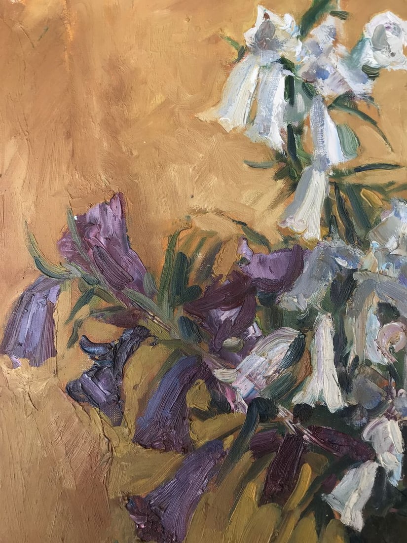Oil painting Summer flowers Unknown artist - 4