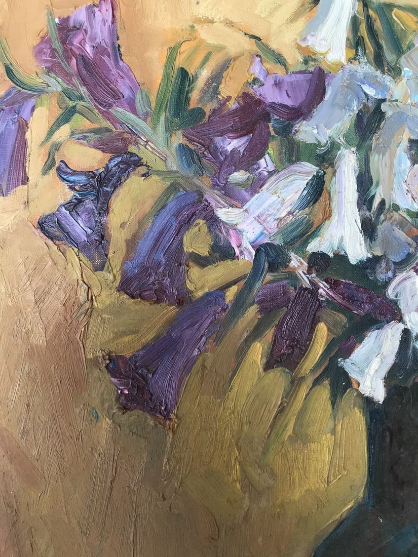 Oil painting Summer flowers Unknown artist - 7