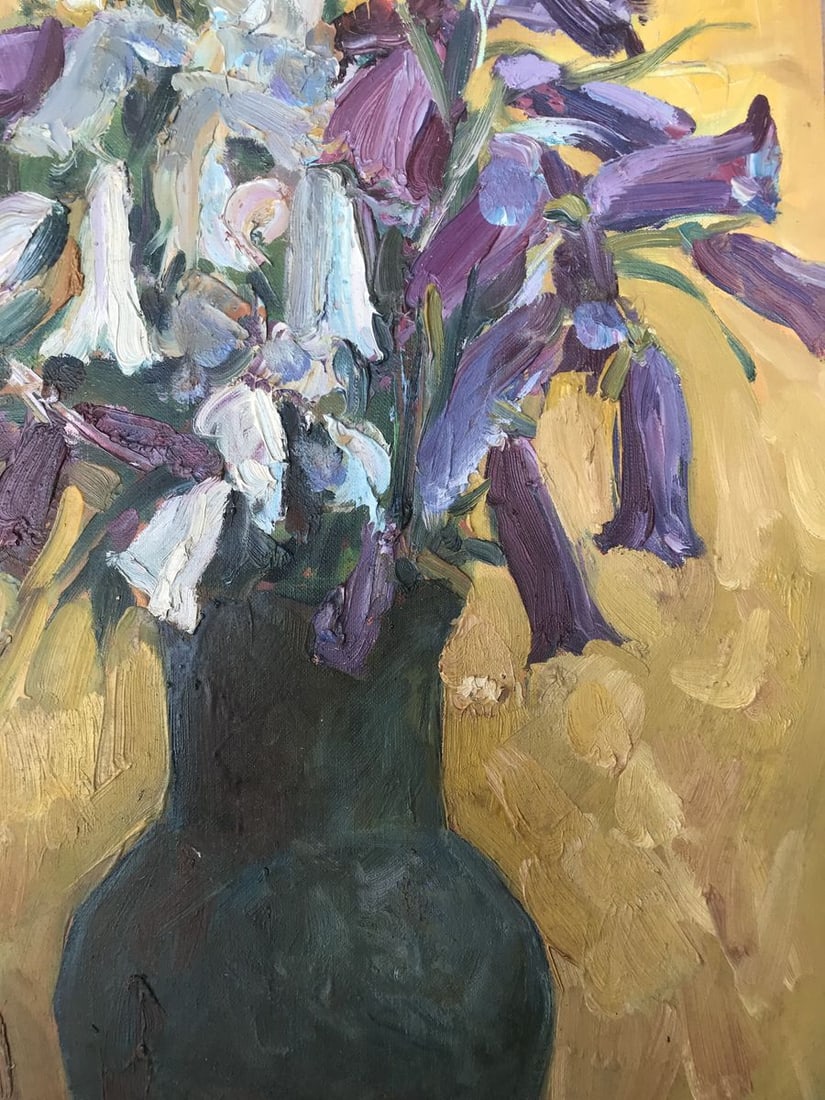 Oil painting Summer flowers Unknown artist - 9