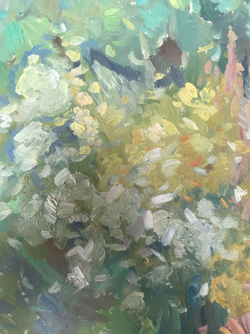 Oil painting Flowers and fruits on the table Peter Tovpev - 5