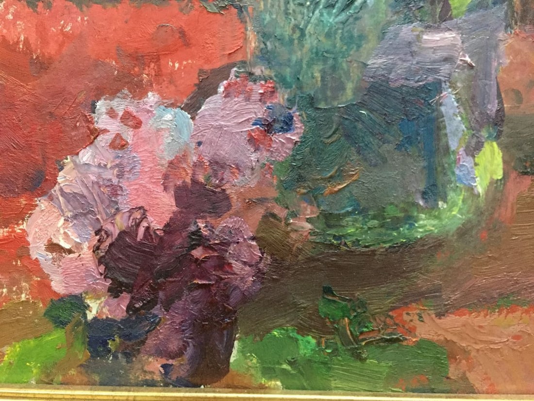 Oil painting Flowers Moses Faybovich Gantman - 4