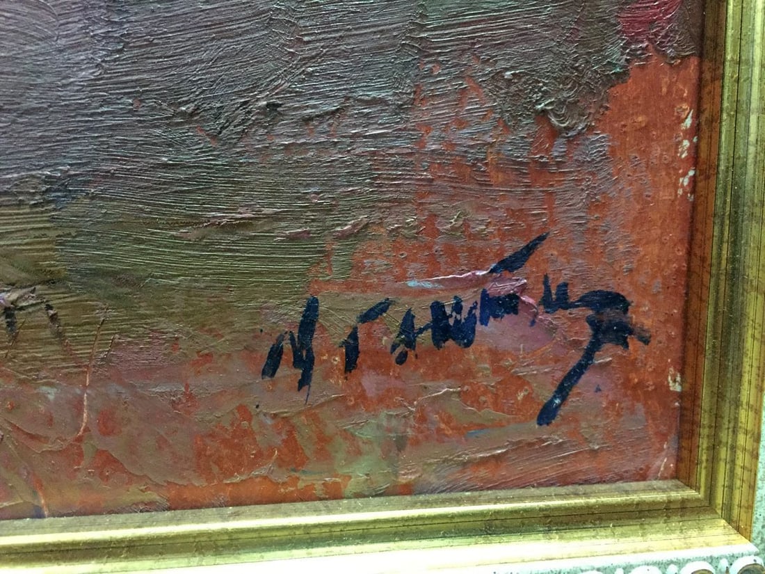 Oil painting Flowers Moses Faybovich Gantman - 5