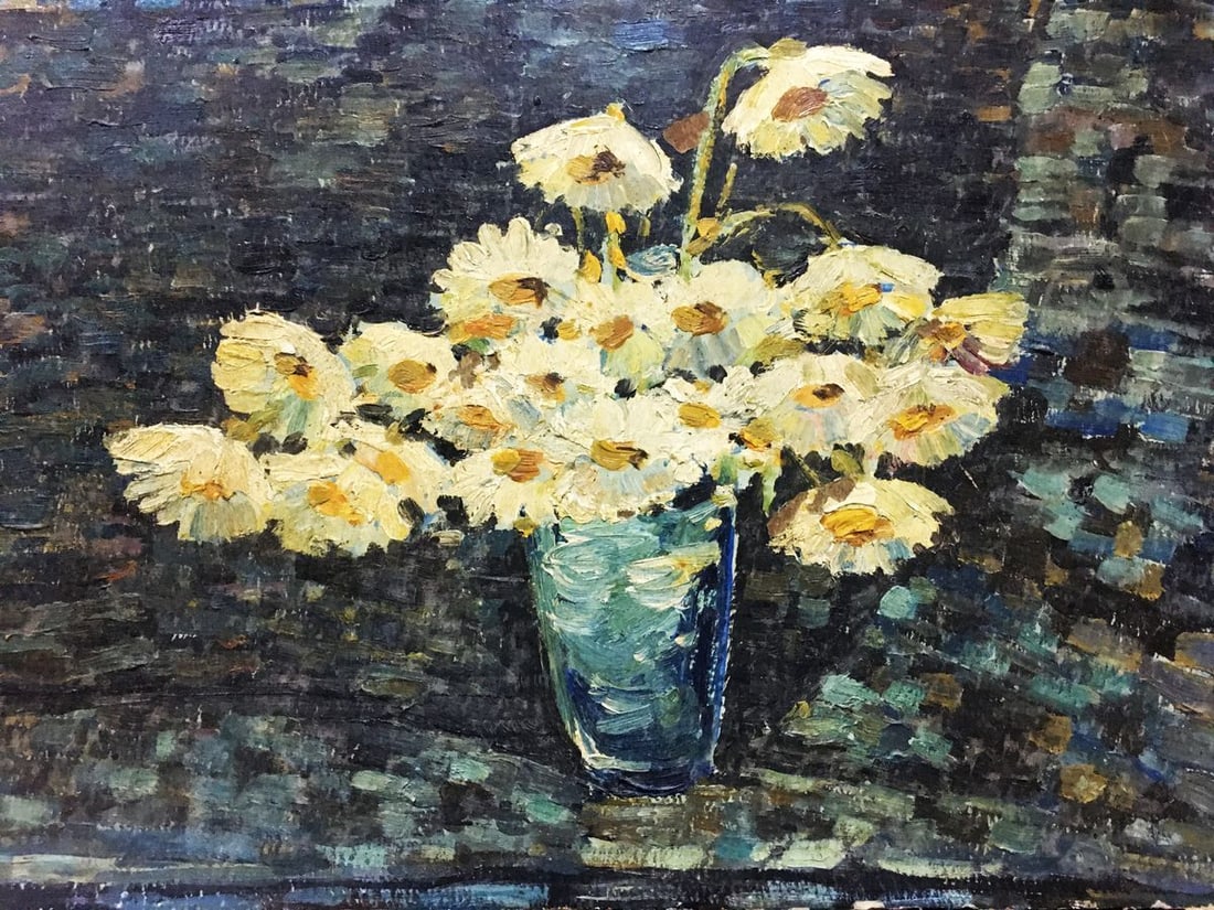 Oil painting Chamomile lilac Bakaev Sergey Ivanovich (1 of 9)