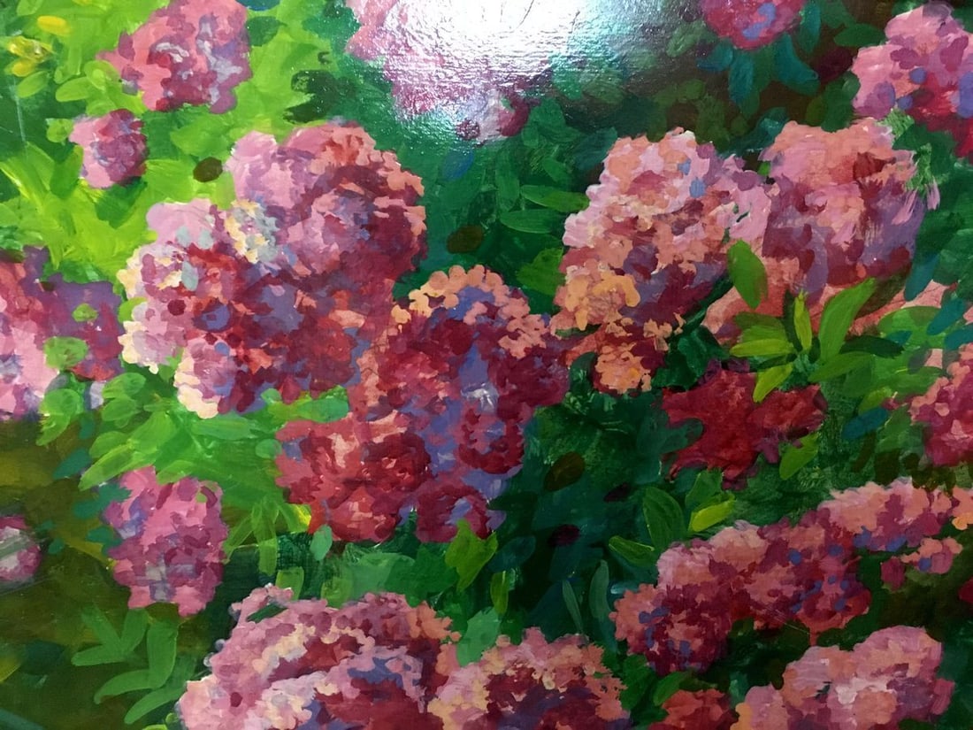 Oil painting Garden Masik Vladimir Ilyich - 2