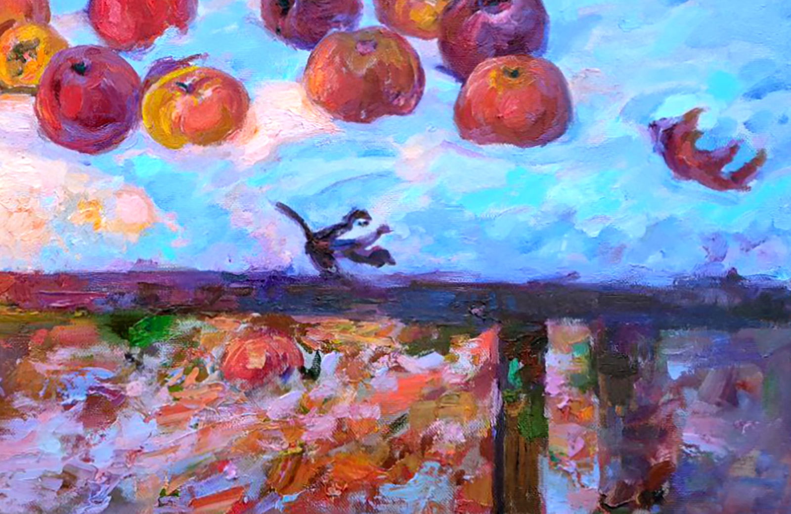 Oil painting Christmas apples Leonid Pavlenko - 5