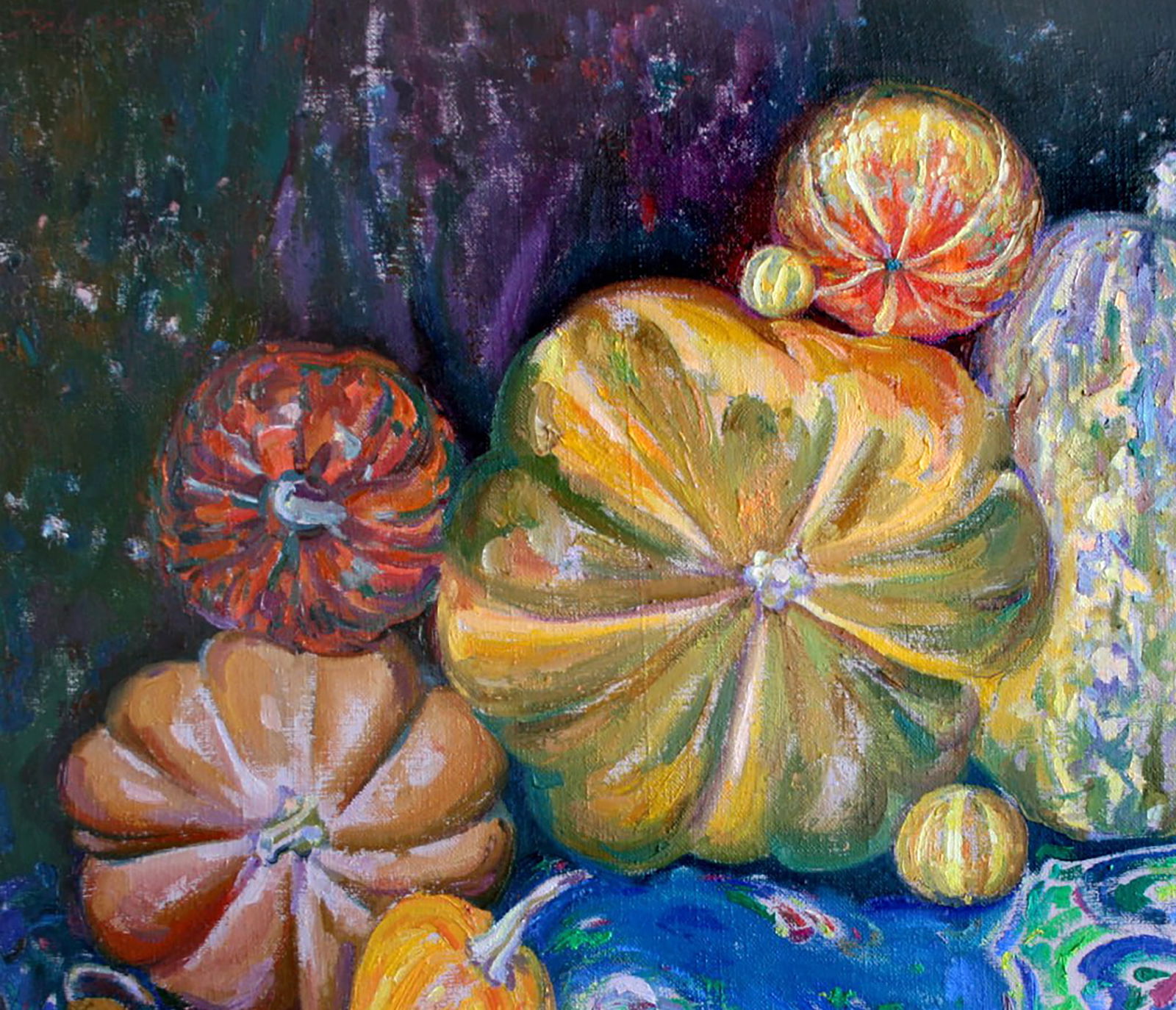 Oil painting Large and small pumpkins Leonid Pavlenko - 2