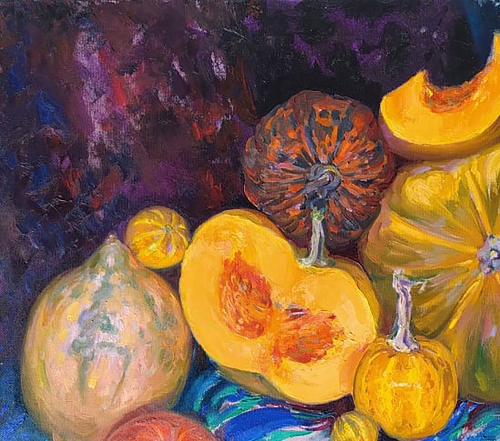 Oil painting Pumpkin harvest Leonid Pavlenko - 2