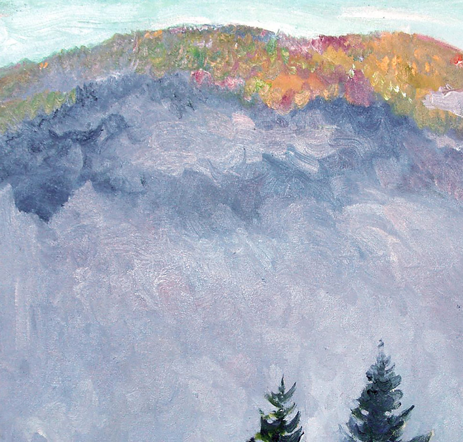 Oil painting Morning fog Leonid Pavlenko - 2